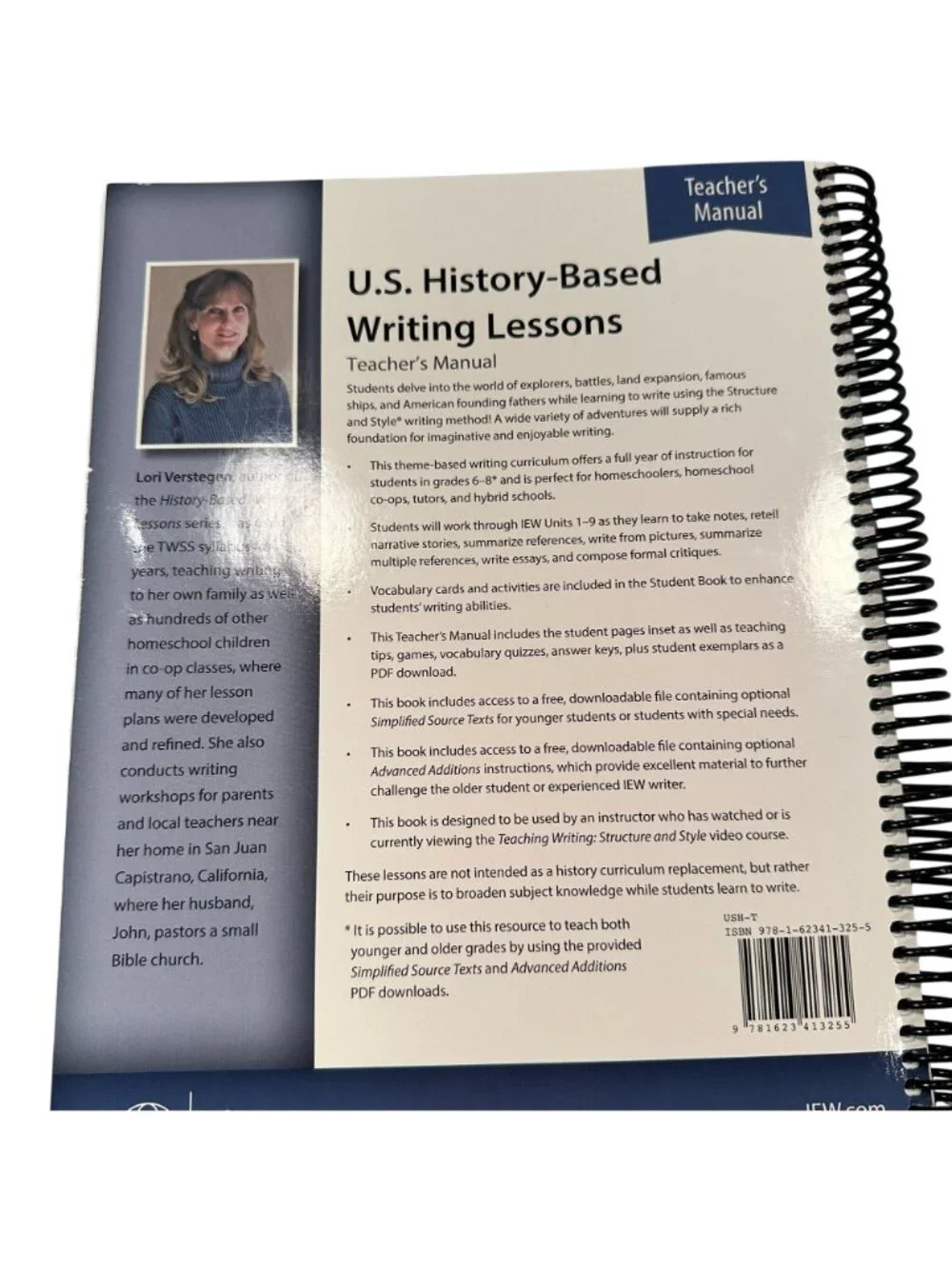 Institute Excellence Writting IEW US History Writing Teachers Lori Verstegen
